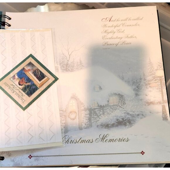 Thomas Kinkade Photo Album Our Christmas Memories 1999  20 pages both sides 9 x - Picture 5 of 8